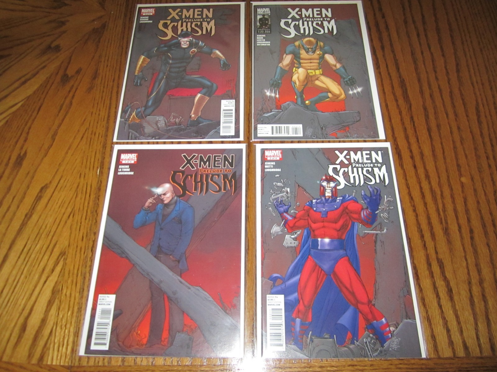 X-MEN PRELUDIO ALLO SCISMA #s 1 2 3 4, miniserie completa VF/NM, Wolverine Magneto