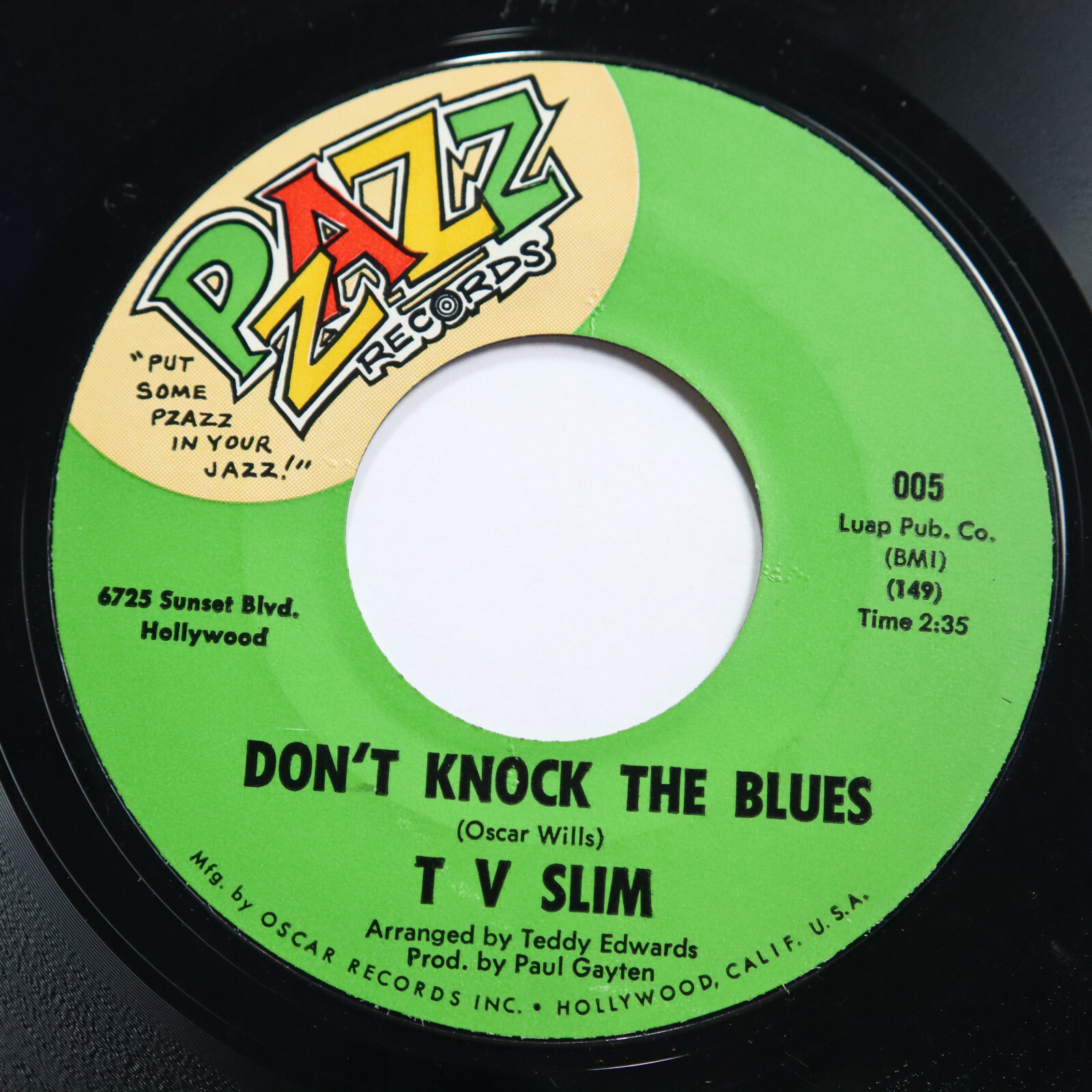 TV SLIM - DON'T KNOCK THE BLUES / MY HEART'S FULL OF PAIN - SOUL 45