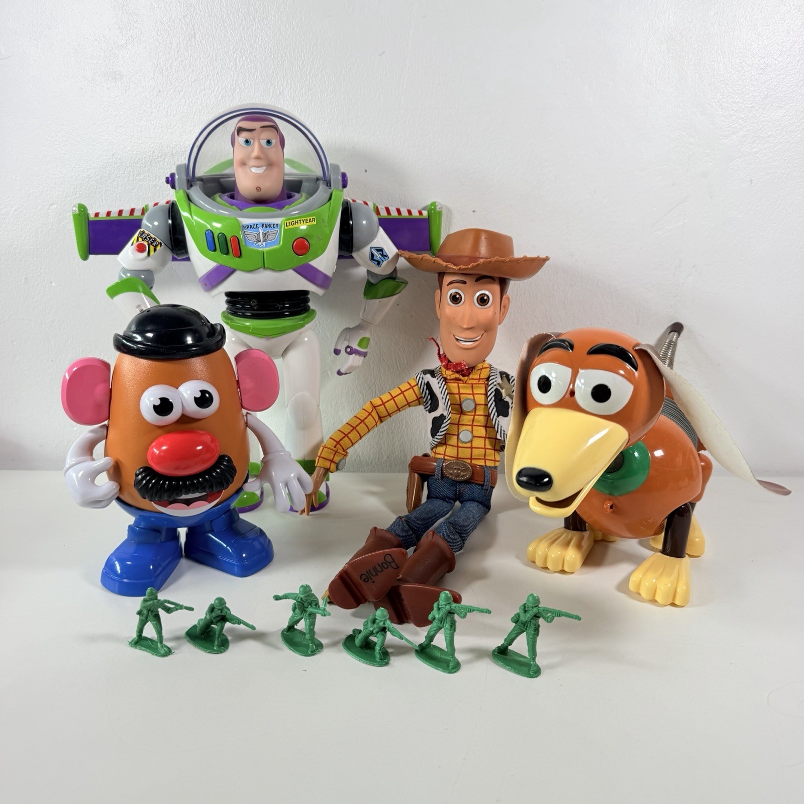 Disney Pixar Toy Story Figure Bundle Woody Buzz Lightyear Slinky Soldiers Potato