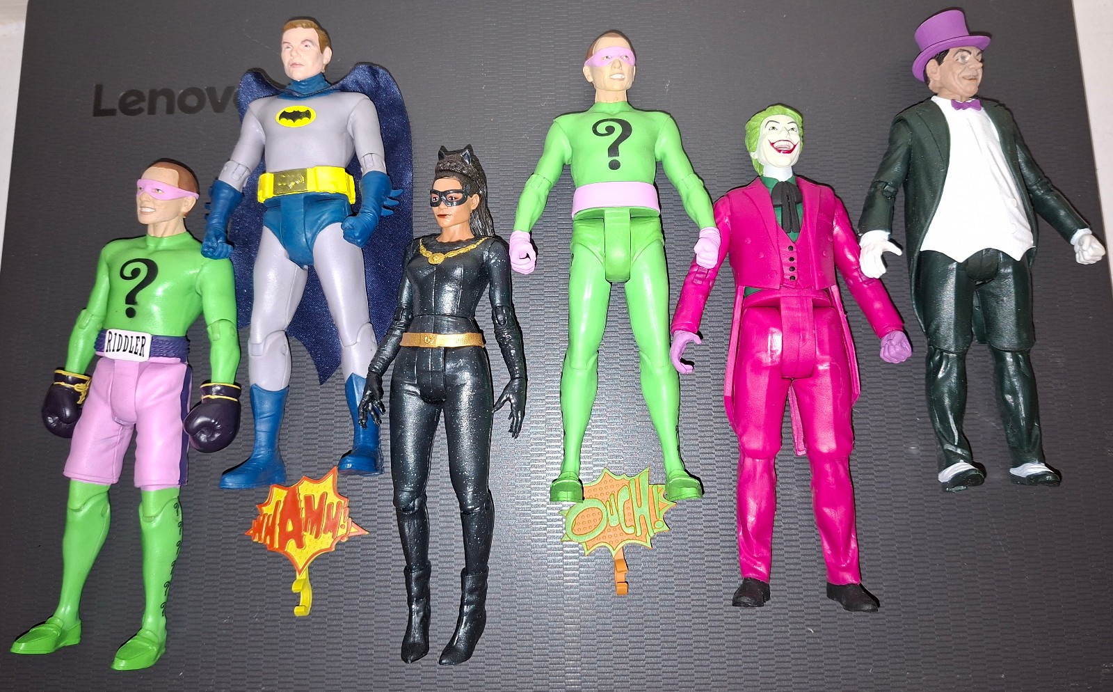 Lotto figurine McFarlane Batman '66 USATE "scala 6 Catwoman RIDDLER Pinguino JOKER