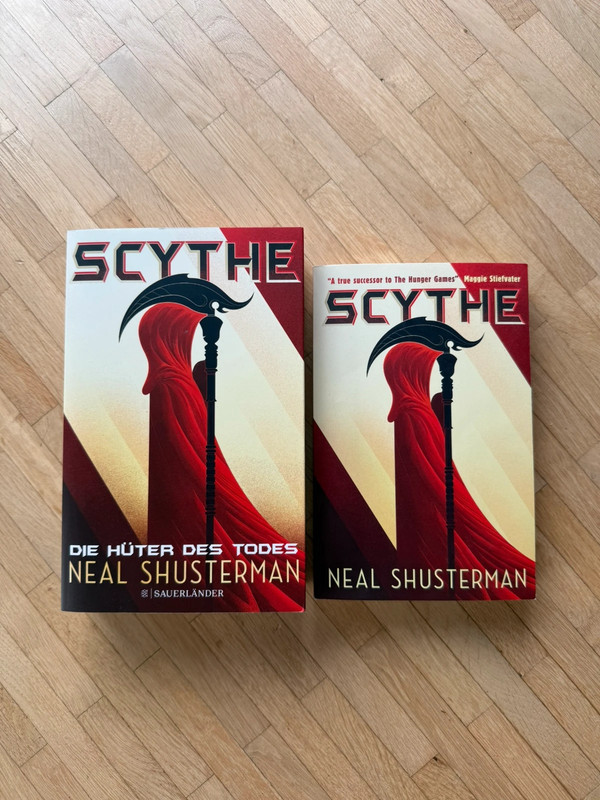 Scythe, Neal Shusterman, deutsche und englische Fassung