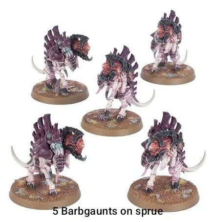 5 Barbgaunts Tyranids warhammer 40.000
