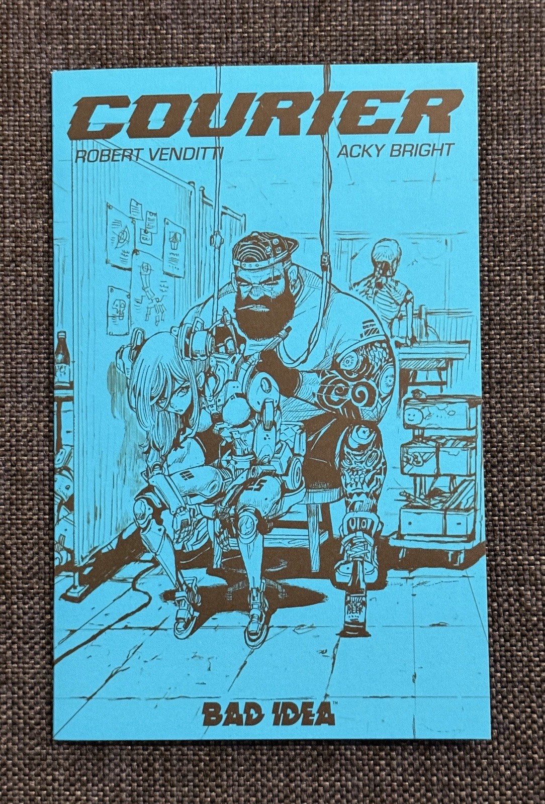 Courier (Blue) Ashcan NYCC 2026 Bad Idea Acky Bright Ultra  Rare Exclusive