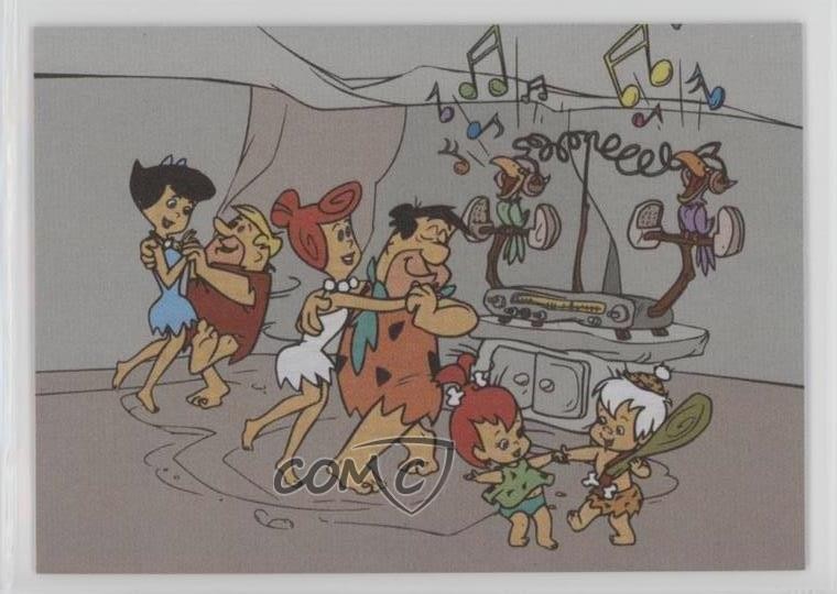 1994 CARDZ The Return of Flintstones Tekchrome Modern Stone Age Family #T3 d8k