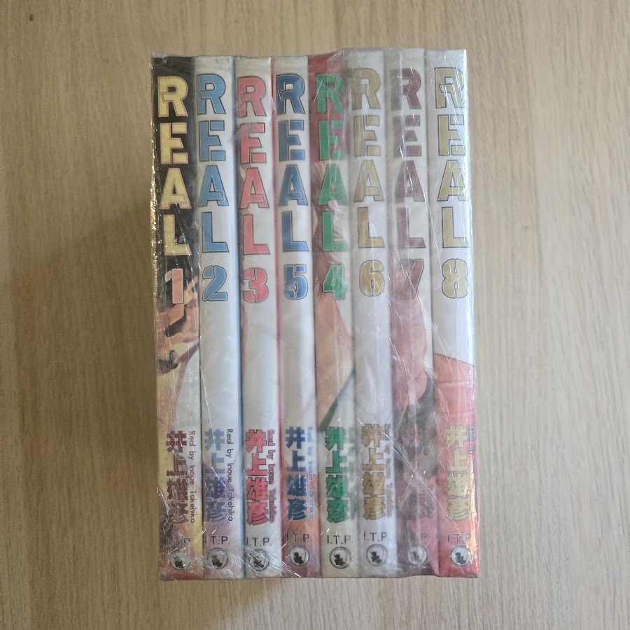 REAL Manga Series Volumes 1-8 by Inoue Takehiko Chinese Translation