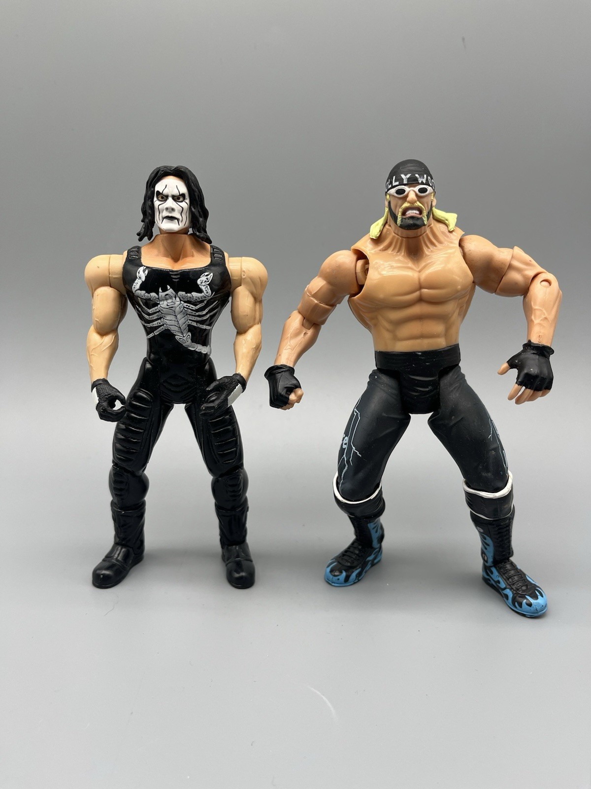 ToyBiz WCW Hollywood Hogan And Sting Smash N Slam Wrestling Figures WWE