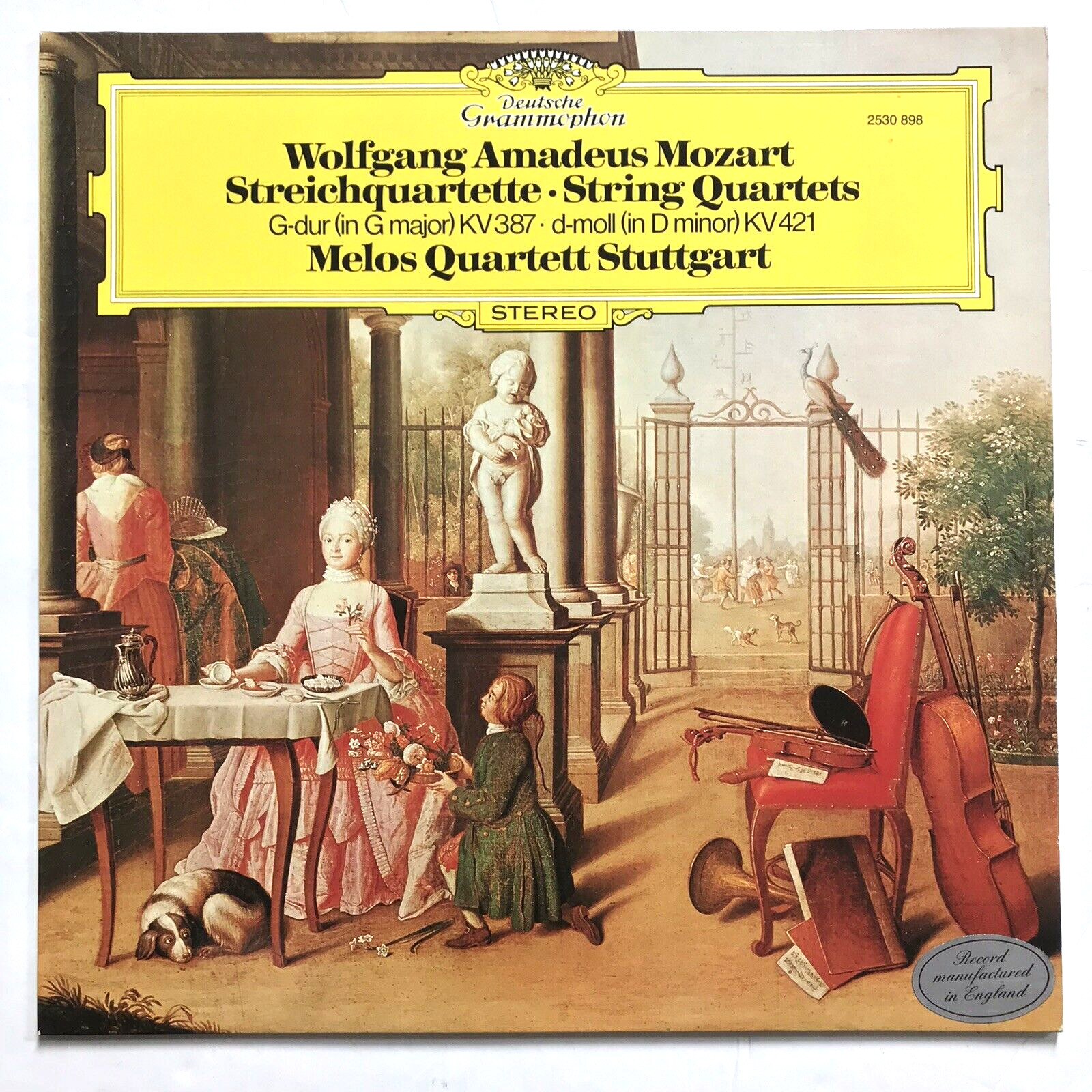 Mozart String Quartets - Melos Quartet  DG 2530 898 Vinyl LP