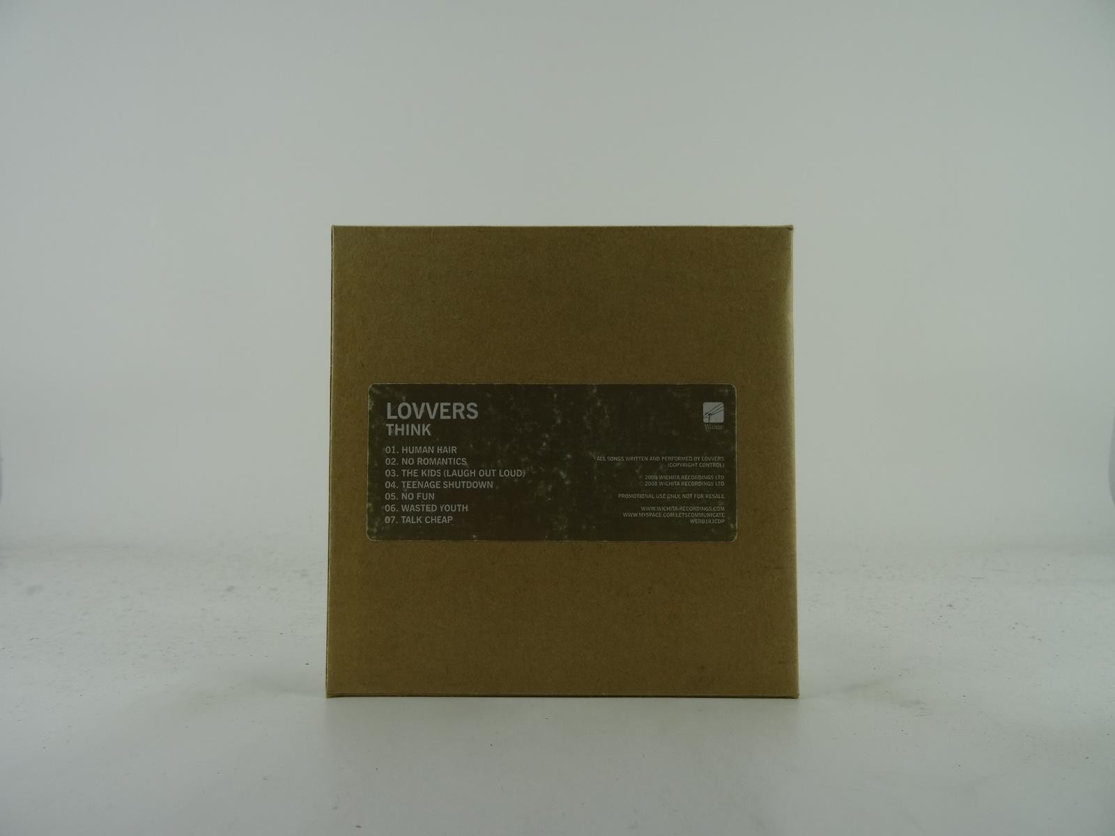 LOVVERS THINK (155) 7 Track Promo CD Album including Card Sleeve WICHITA RECORDS
