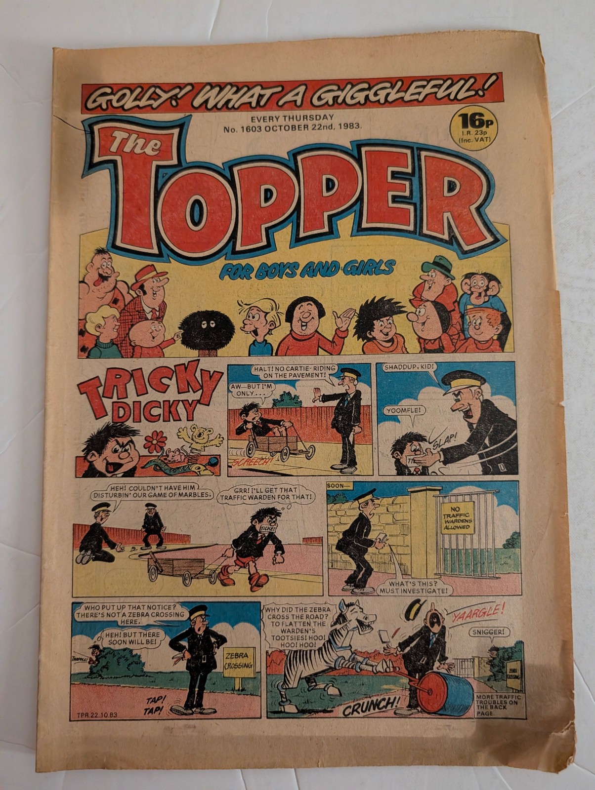 The Topper Comic No 1603, October 22nd 1983.
