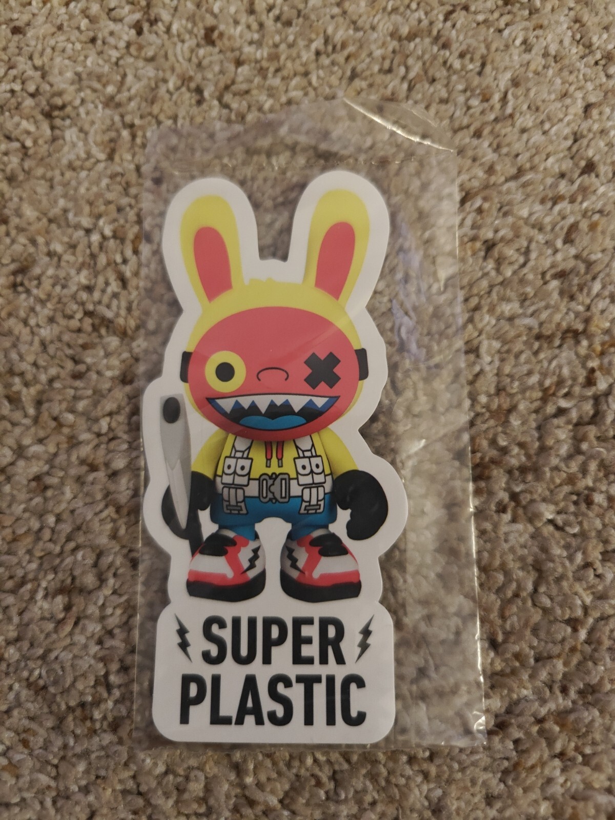 Modellino Superplastic 3,5" vinile Kranky serie 1 solo adesivo da collezione