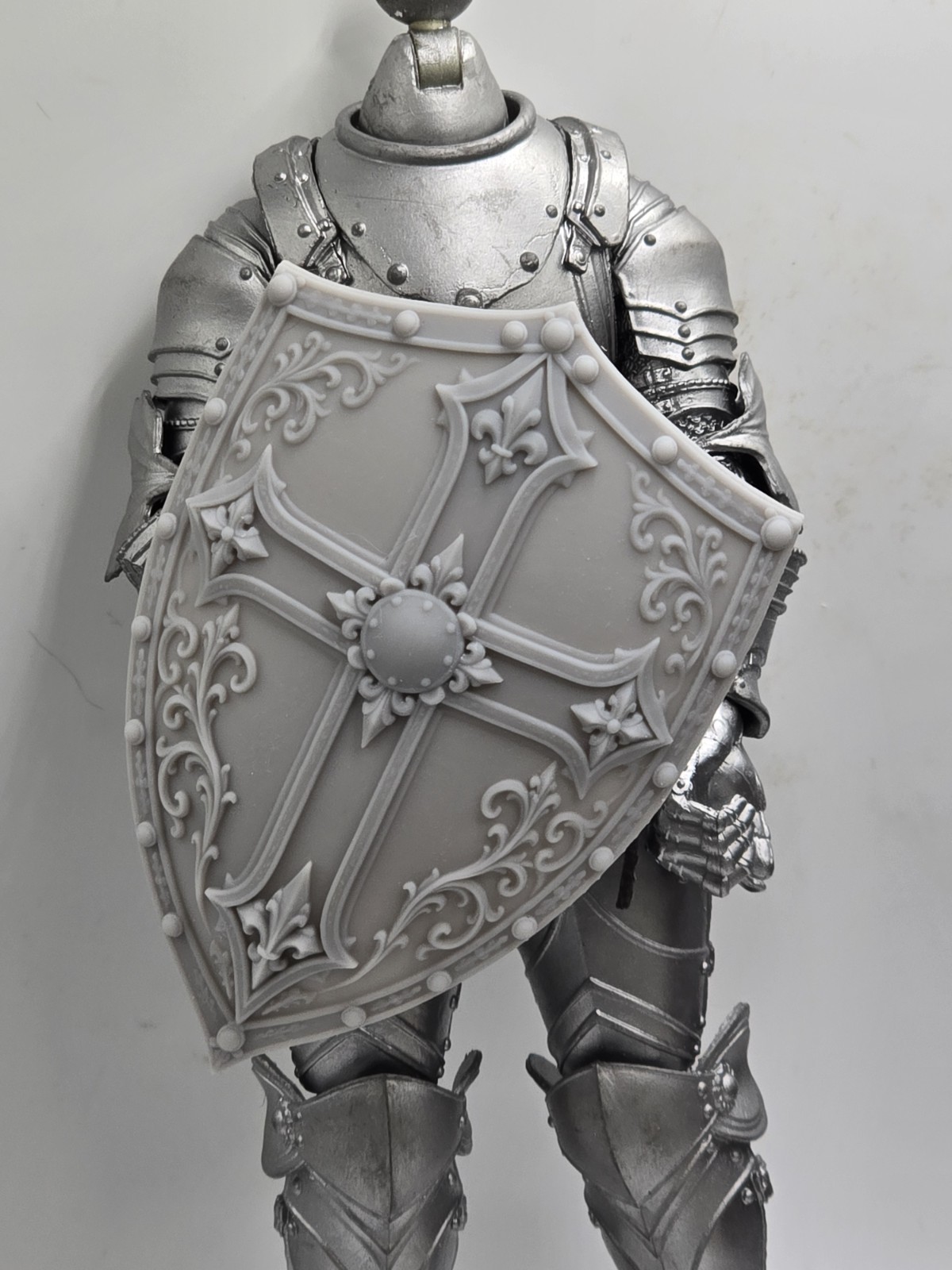 3d Printed  ORNATE CRUSADER SHIELD 1.0 For Mythic Legions 1/12 figure