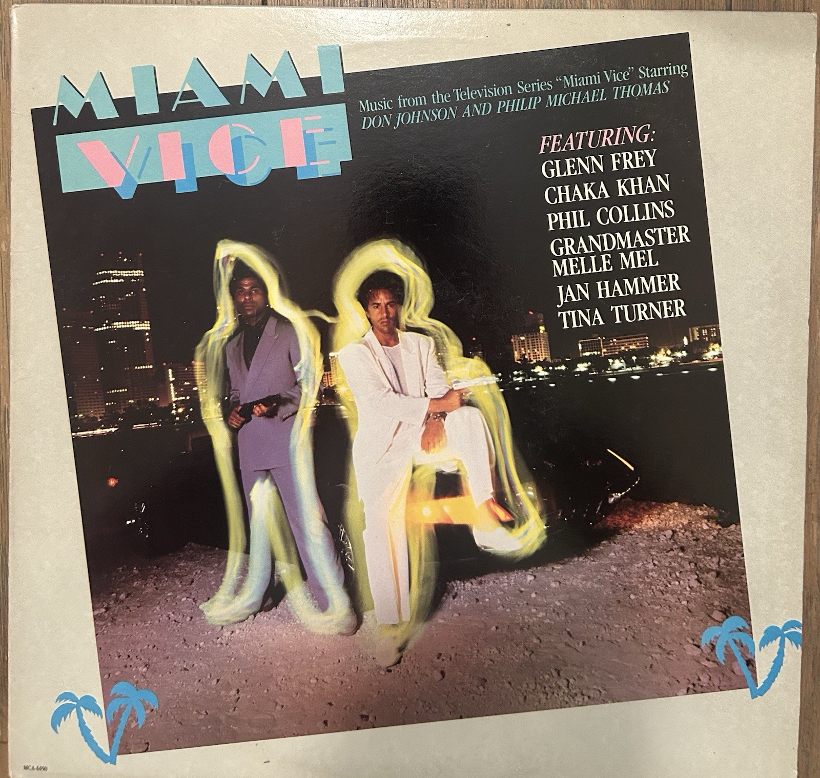 Miami Vice TV Series Soundtrack LP Vinyl 1985 MCA 6150 CRC Columbia Record Club