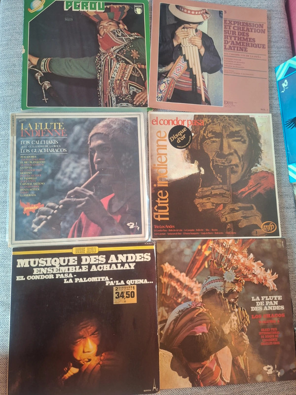Folk latin – Musique Andine – Quechua -  lot 10 vinyles – 10 LP