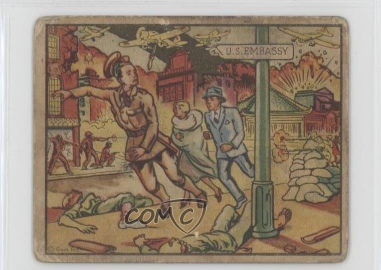 1938 Gum Inc Horrors of War R69 Julius F Flizar #3 0ls