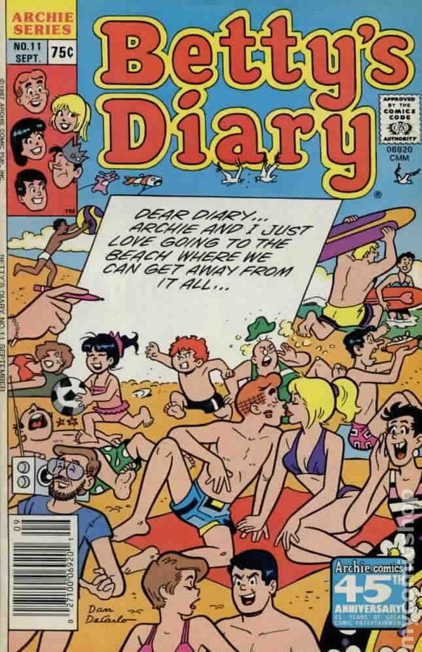 Diario di Betty #11 FN+ 6.5 1987 Immagine Stock