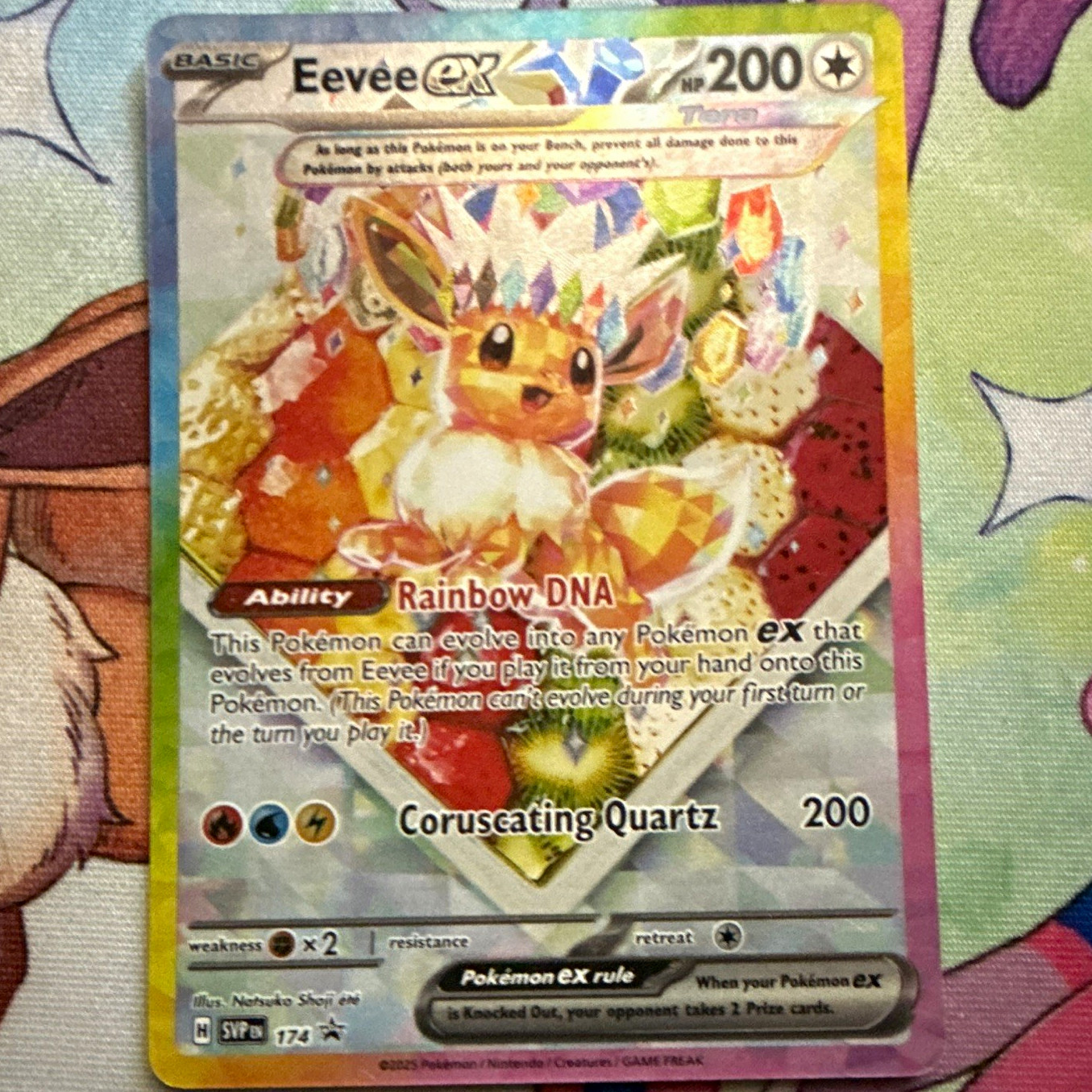 Pokemon TCG Eevee ex Sv: Scarlet & Violet Promo 174 Promo Holo Inglese HP200