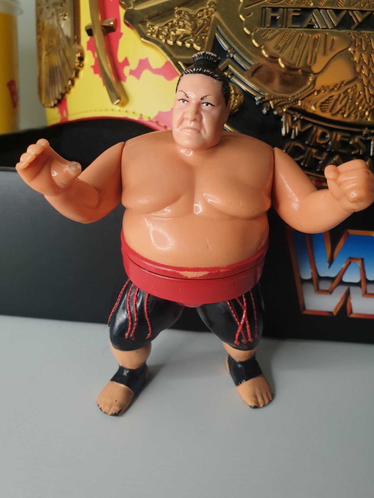 WWF Hasbro Yokozuna series 8 wrestling action figure