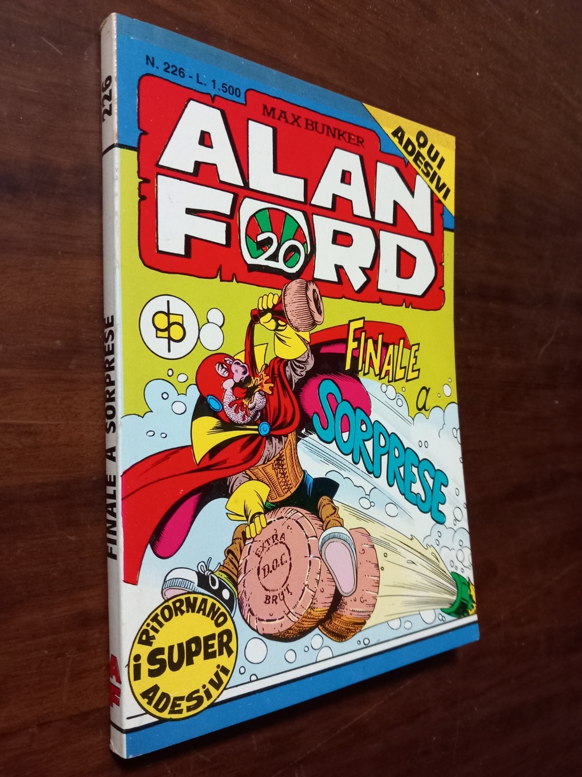 B6673 ALAN FORD I SERIE N° 226 FINALE A SORPRESE 1988 + ADESIVI OTTIMO