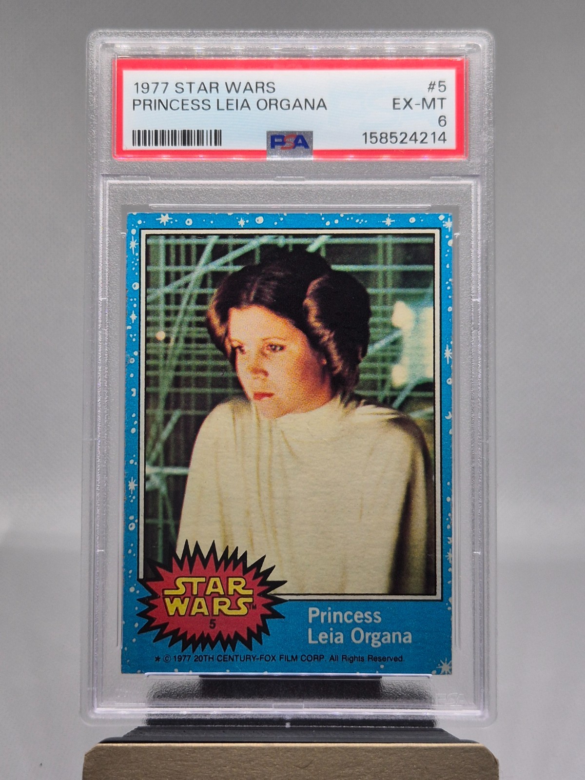 1977 Star Wars Princess Leia Topps Trading Card #5 PSA EX-MT 6