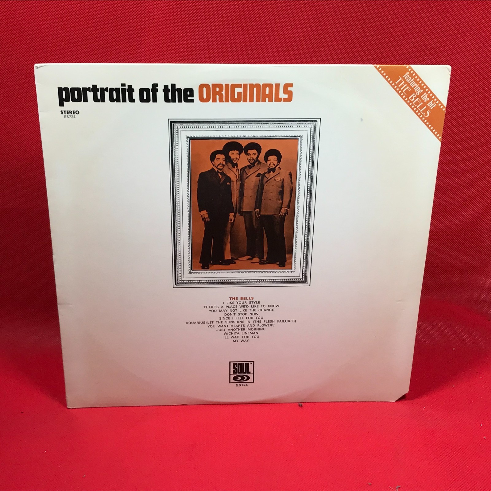 Portrait Of The Originals 1970 USA vinyl LP The Bells I Like Your Style Aquarius