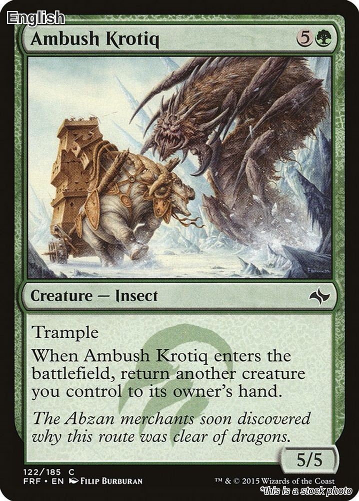 Magic Ambush Krotiq 122 destino comune riforgiato quasi nuovo