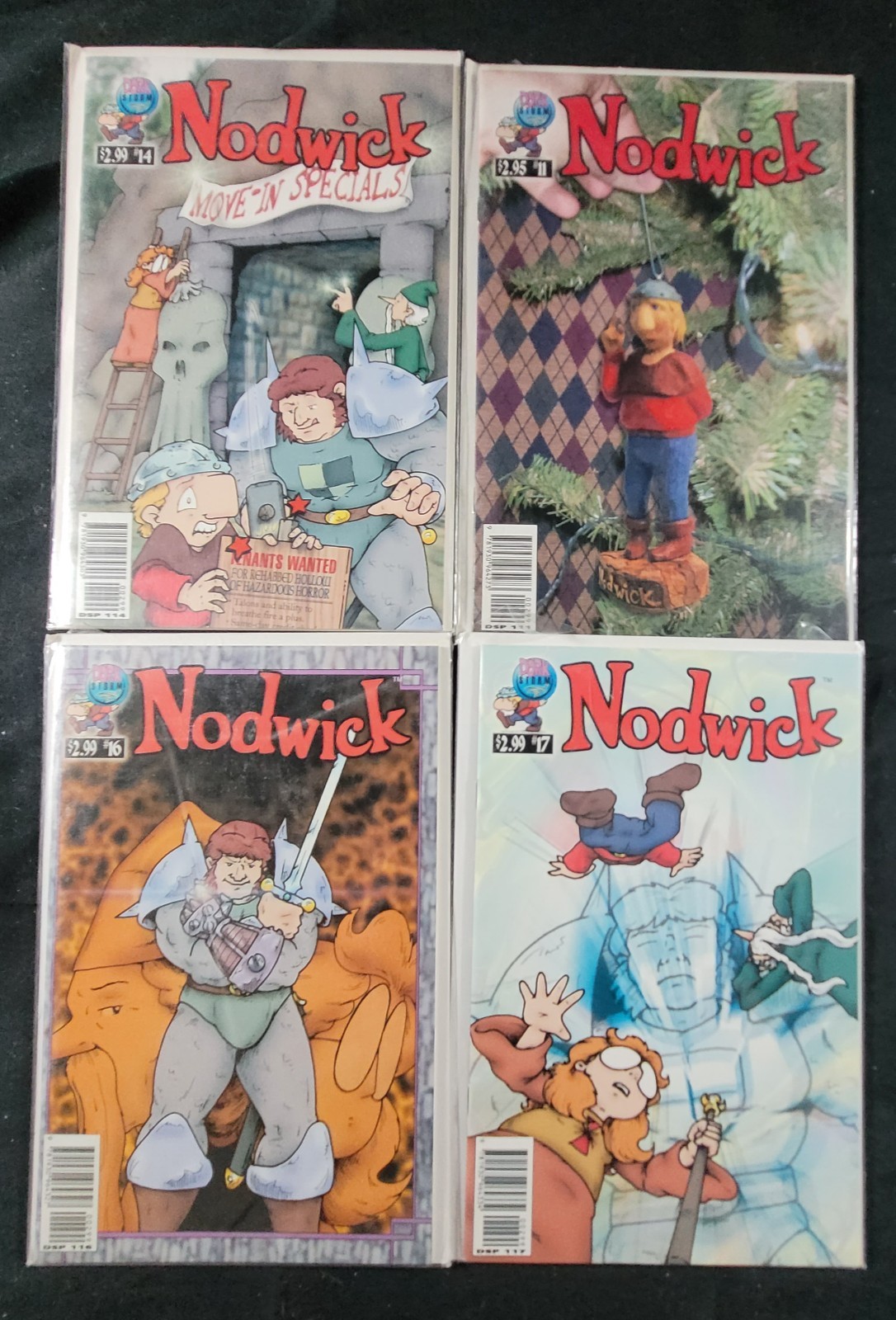 2001 Dork Storm Press Nodwick numeri fumetti #11, #14, #16, #17