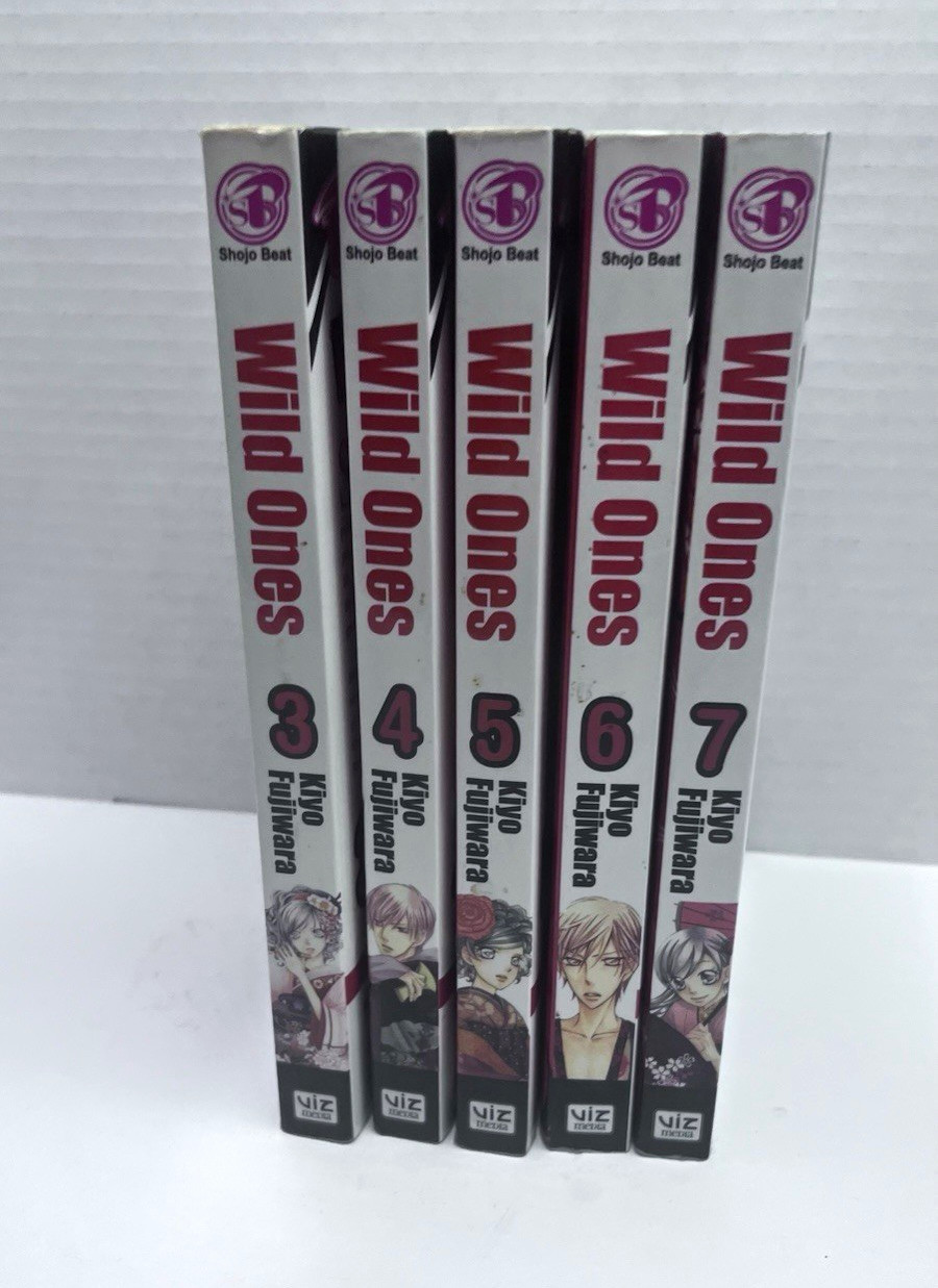 Lotto manga Wild Ones Vol 3-7 (5) Kiyo Fujiwara VIZ Media inglese TPB
