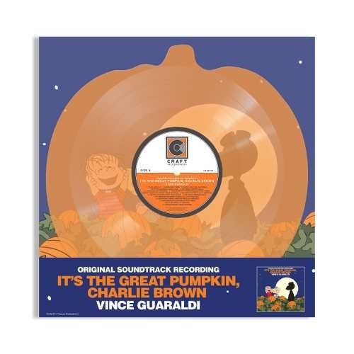 Vince Guaraldi - It's The Great Pumpkin, Charlie Brown Orange Pumpkin shaped LP