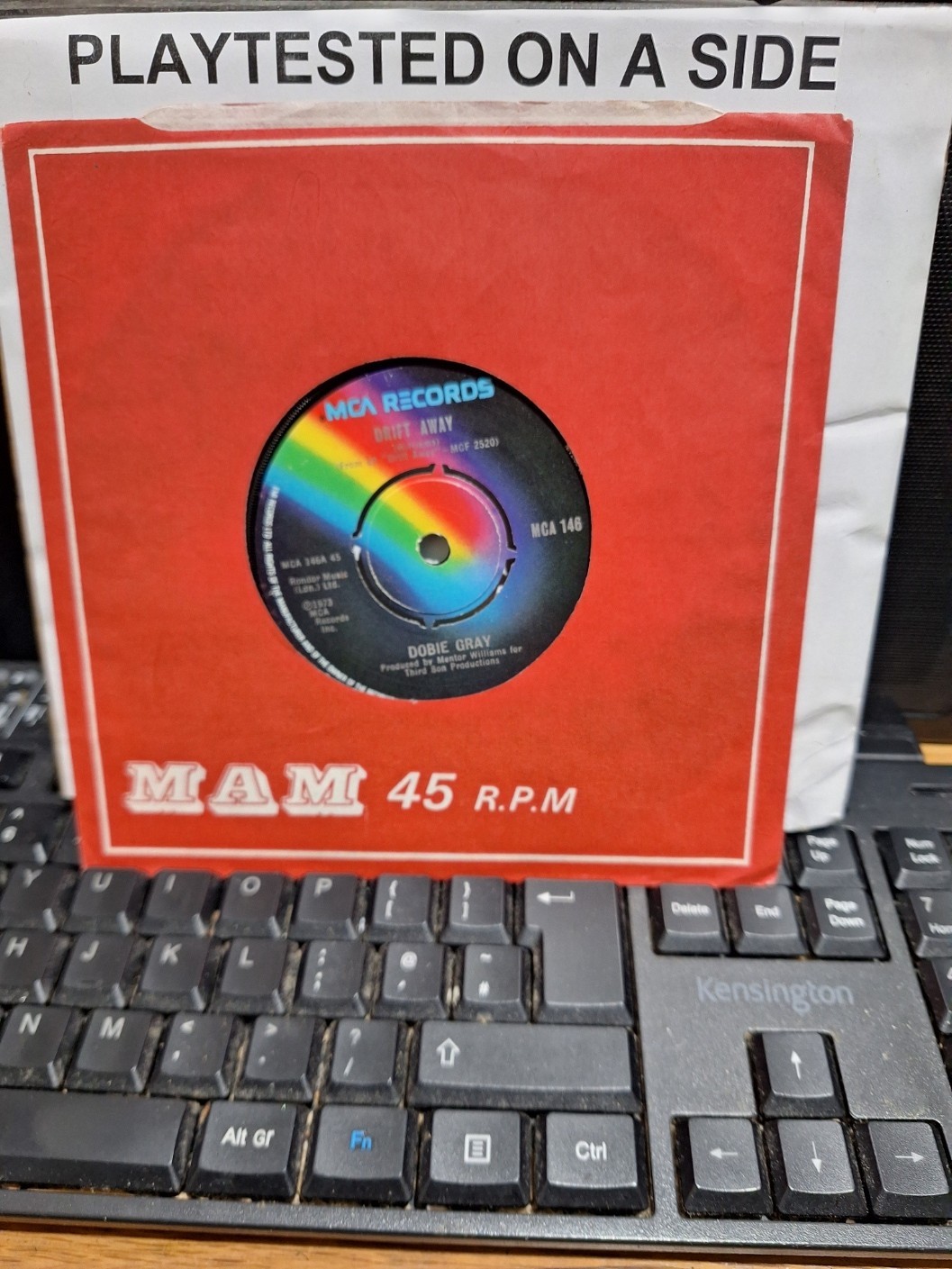 DOBIE GRAY DRIFT AWAY / CITY STARS MCA UK SOUL PLAYS VG+ 7" VINYL SINGLE RECORD