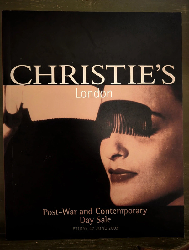 Catalogo d'asta Christie's Londra 2003 – Post-War and Contemporary Day Sale
