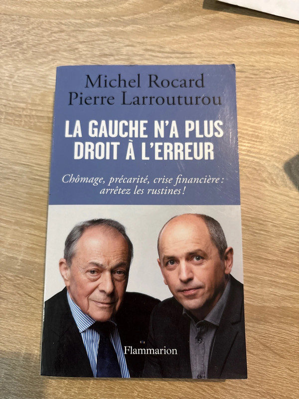Livre La gauche n’a plus droit à l’erreur