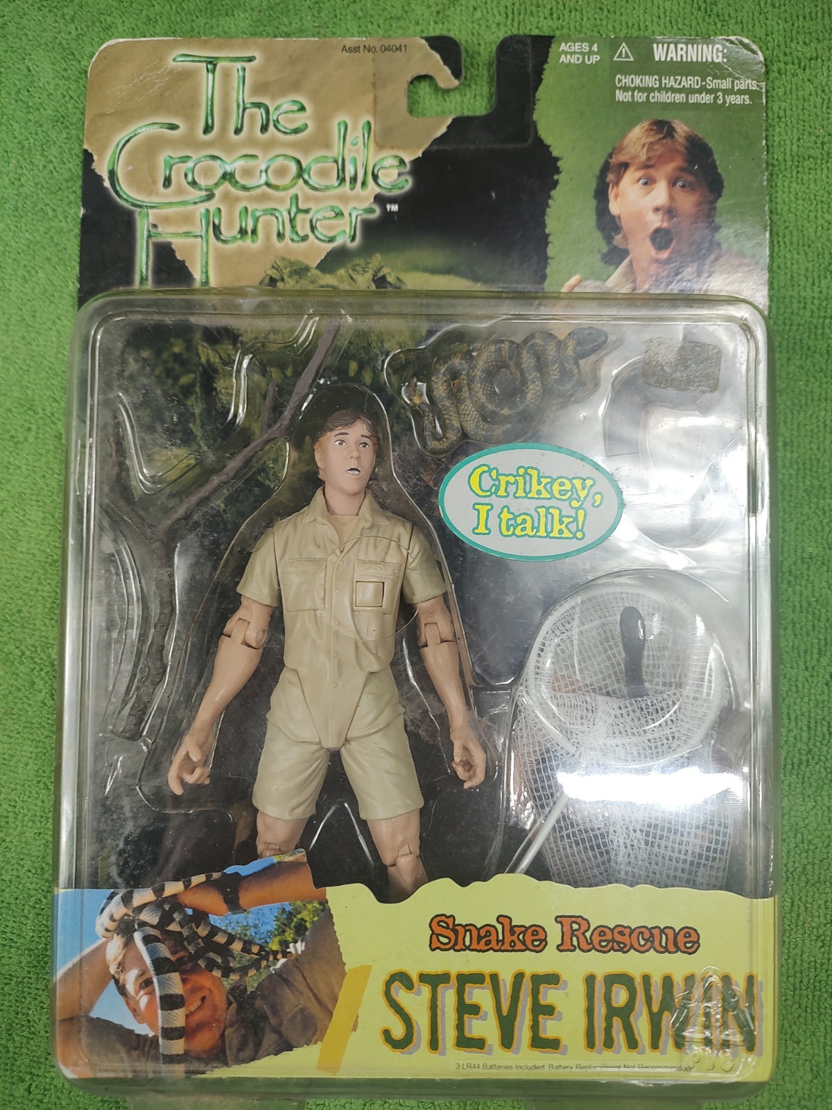 The Crocodile Hunter Snake Rescue Steve Irwin Action Figure 2000