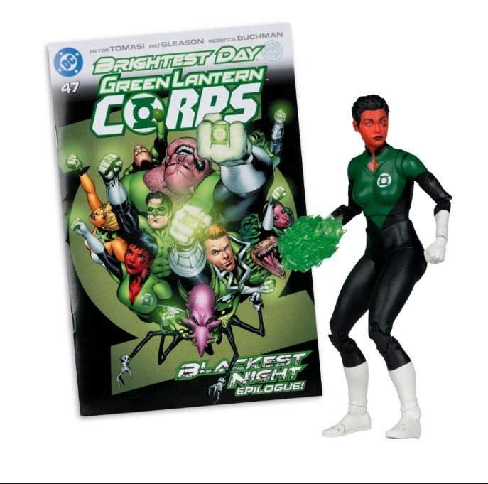 PRESALE McFarlane DC Direct Page Punchers Soranik Natu Lantern Corps #47 w/comic