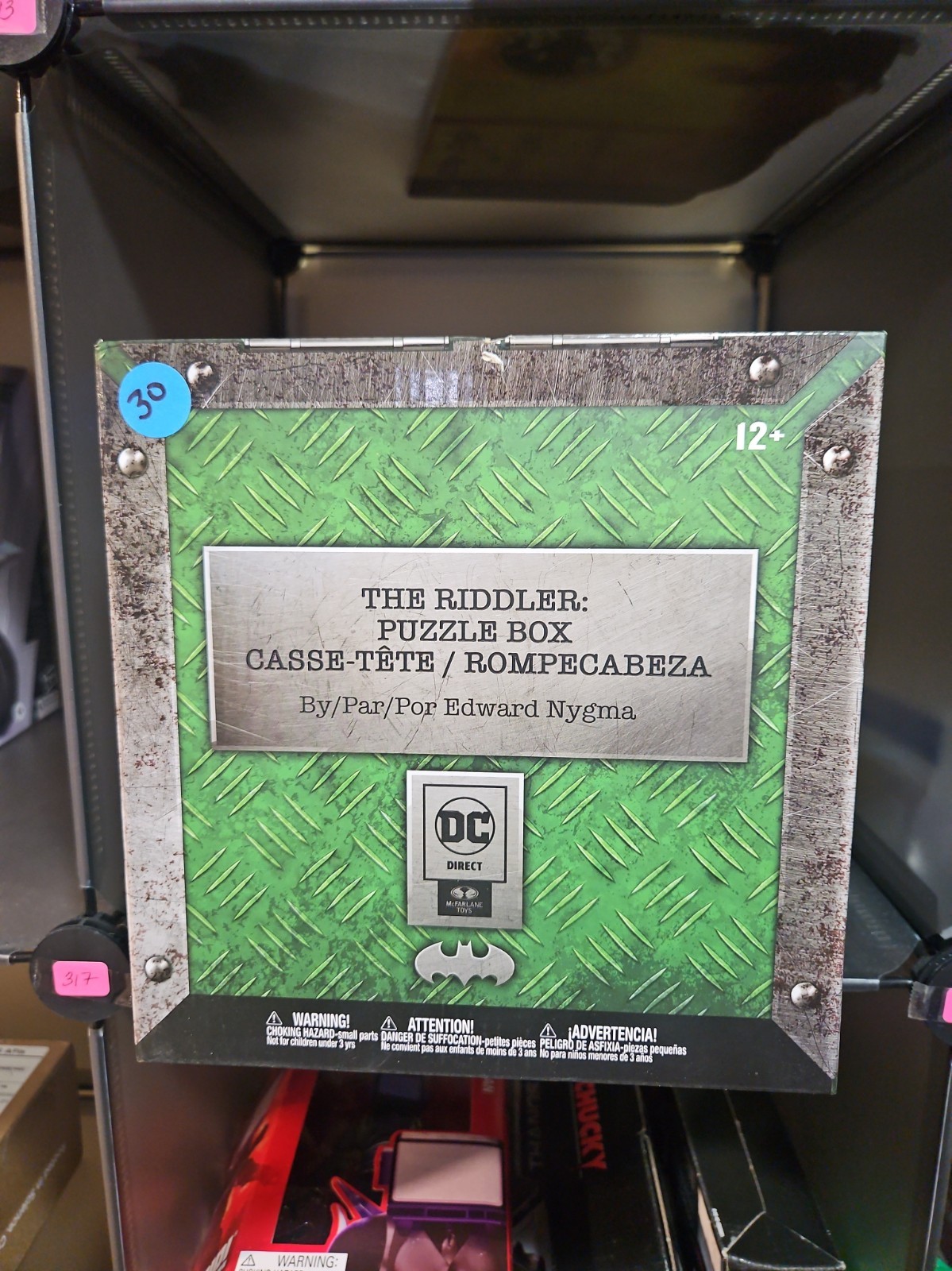 New 2023 McFarlane DC Direct The Riddler Puzzle Box Edward Nygma
