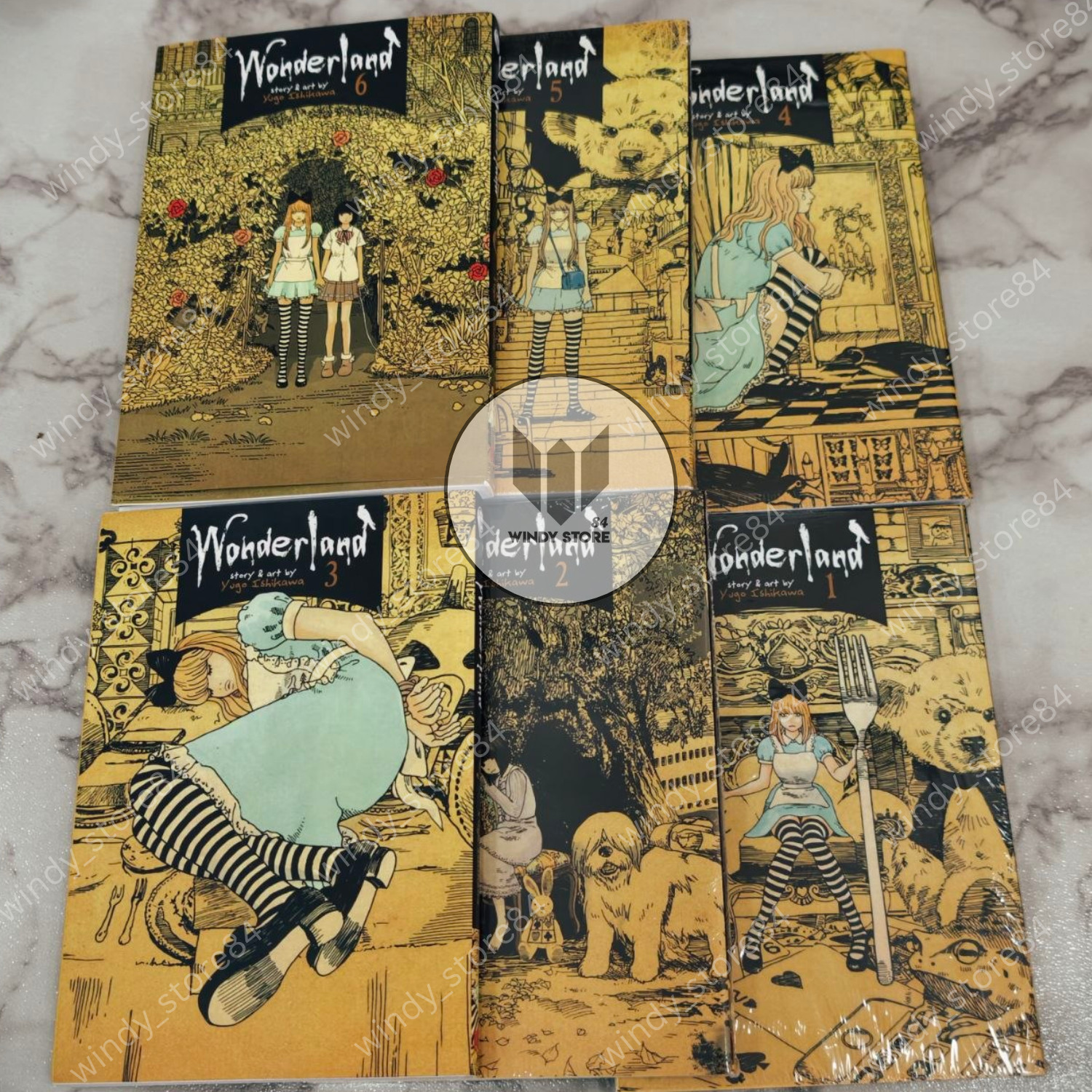 Wonderland Manga Set Completo Vol. 1-6 FINE fumetti inglesi di Yugo Ishikawa