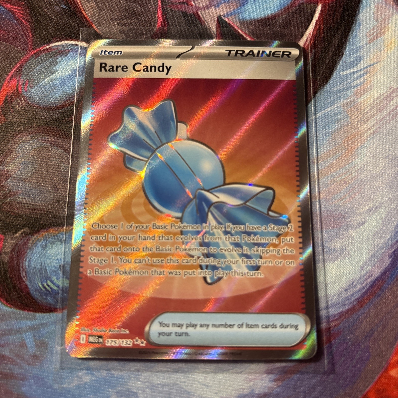 Rare Candy 175/132 Me01: Mega Evolution Full Art Holo Pokémon TCG