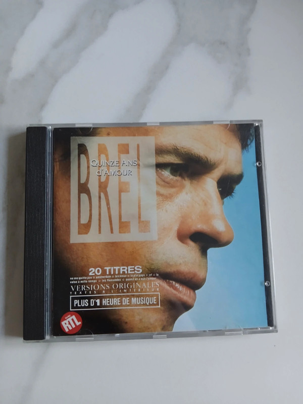 CD Jacques Brel "Quinze ans d'amour" 🎤 Bon état