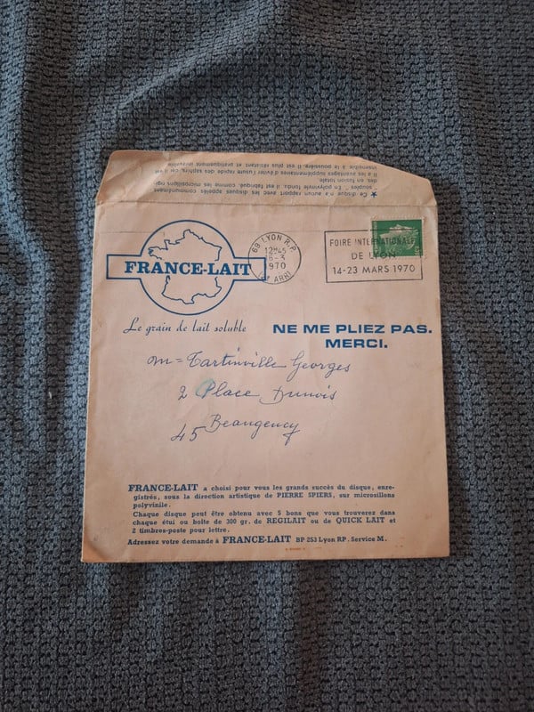 Disque Souple Vintage Publicitaire – Chanson La Famille (1970)