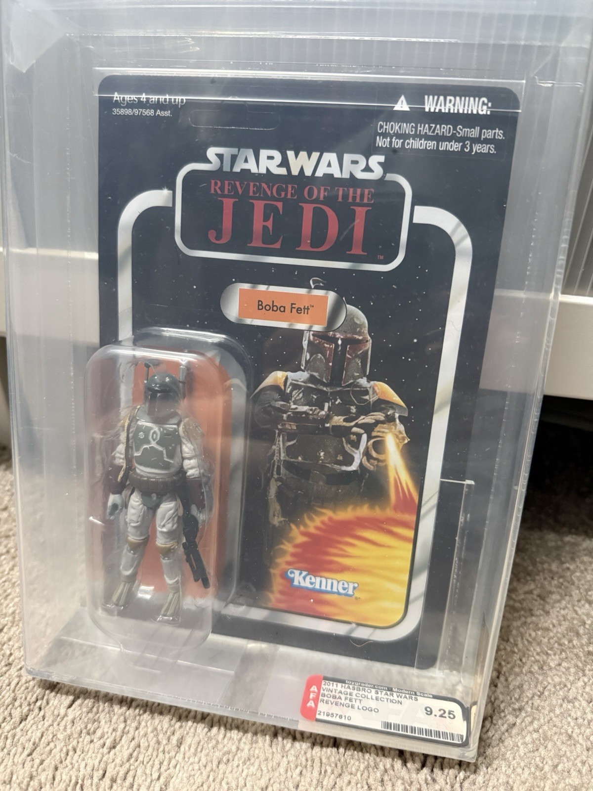 SDCC Star Wars 2010 collezione vintage VC09 Boba Fett - NON PERFORATO - AFA 9.25