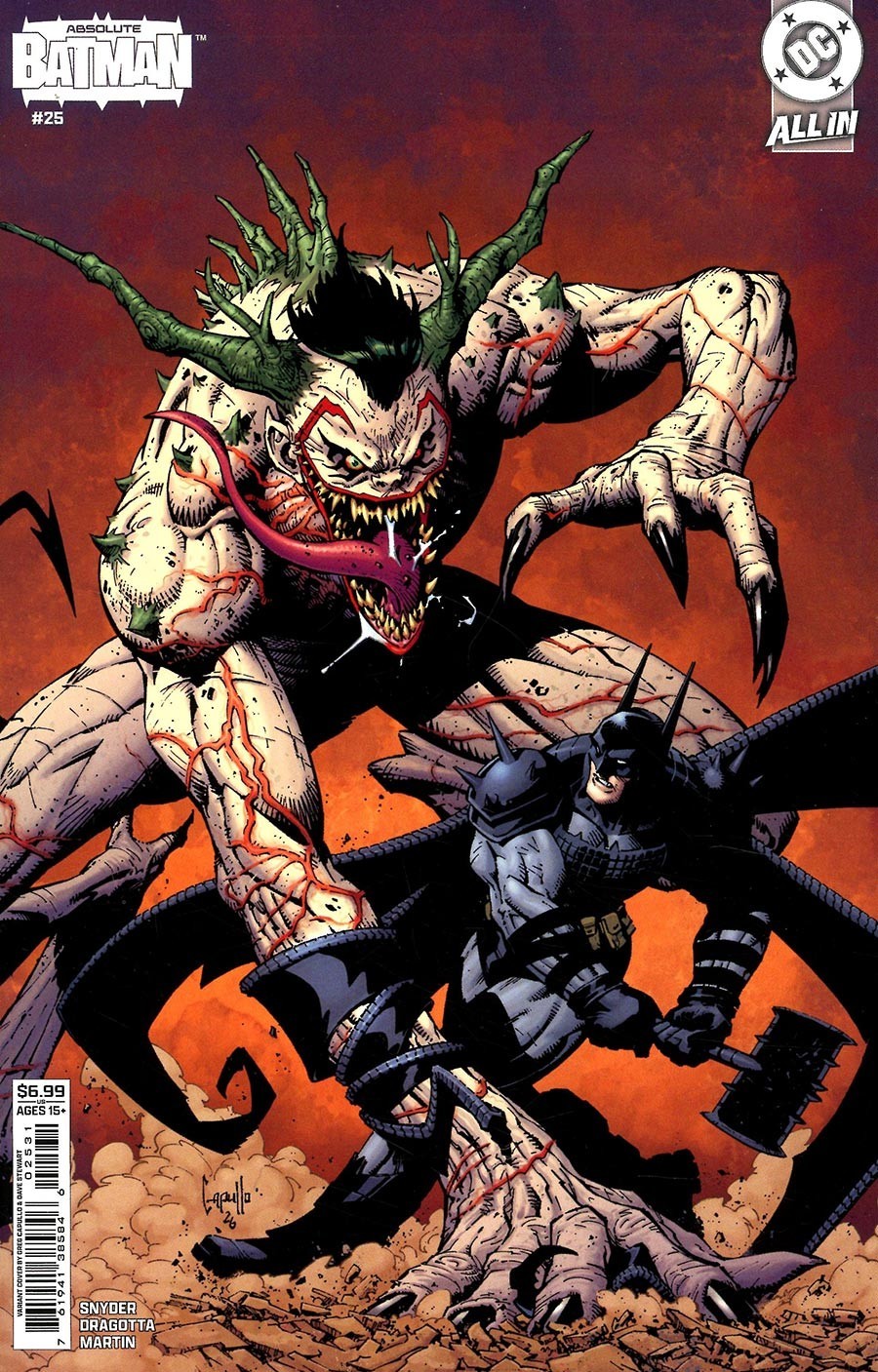 Absolute Batman #25 Cover C Greg Capullo Card Stock Variant DC All In 2026 NEW