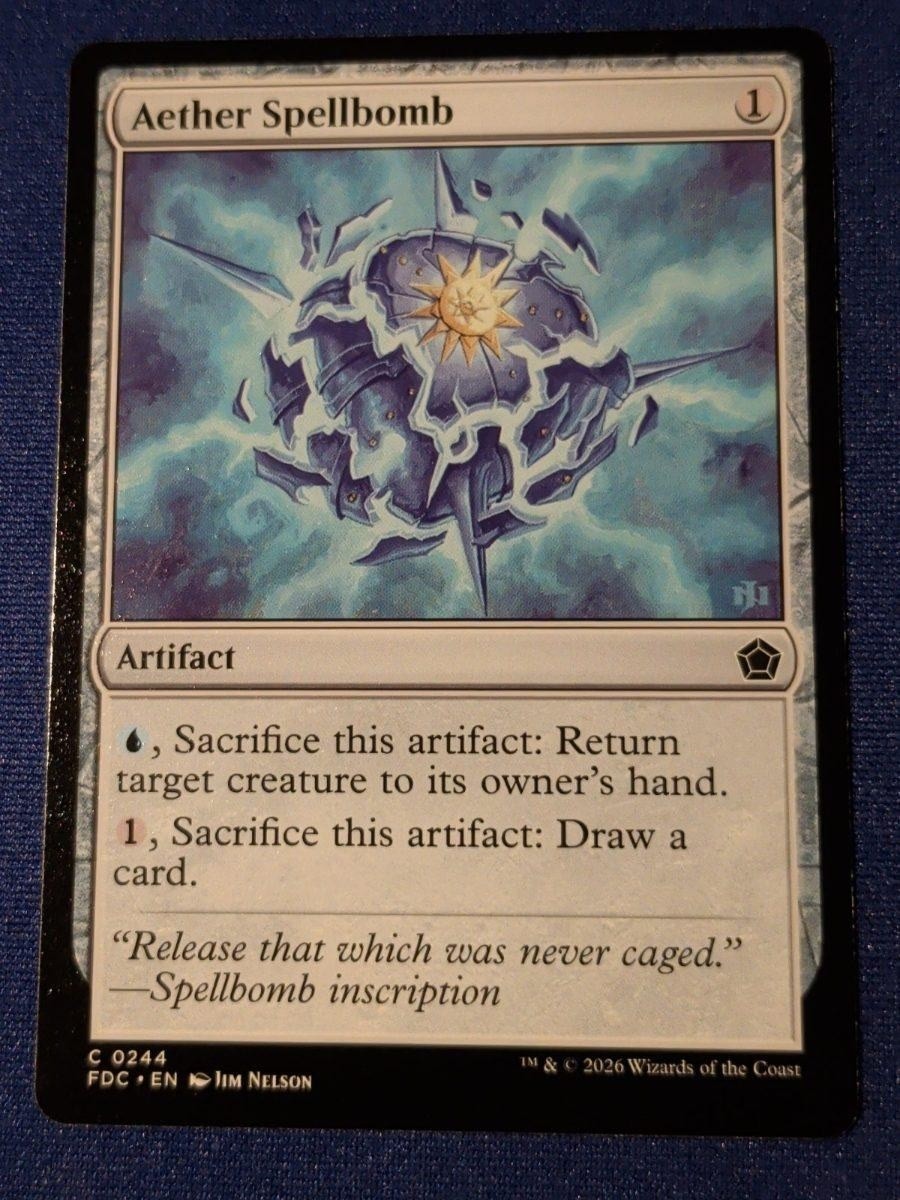 Aether Spellbomb Foundations Commander #244 quasi nuovo MTG