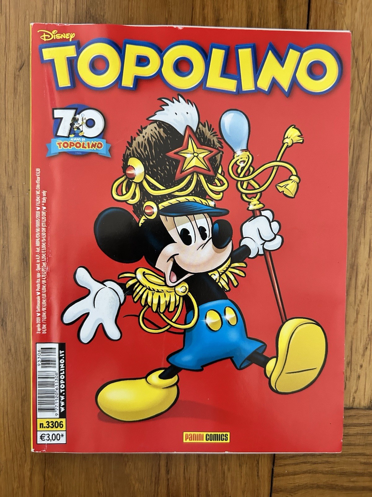 Disney Topolino n. 3306 2017 Panini Comics edizione da collezione a colori IT
