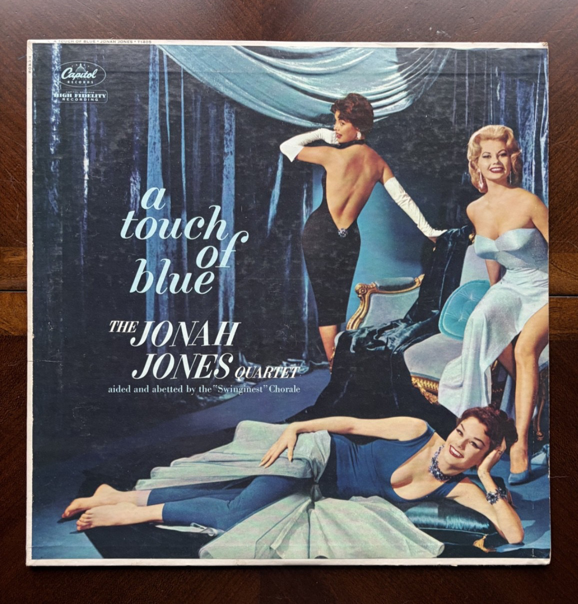 THE JONAH JONES QUARTET - A TOUCH OF BLUE (1960 VINYL LP RECORD)