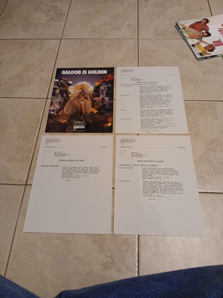 Galoob Toys Press Kit 1985