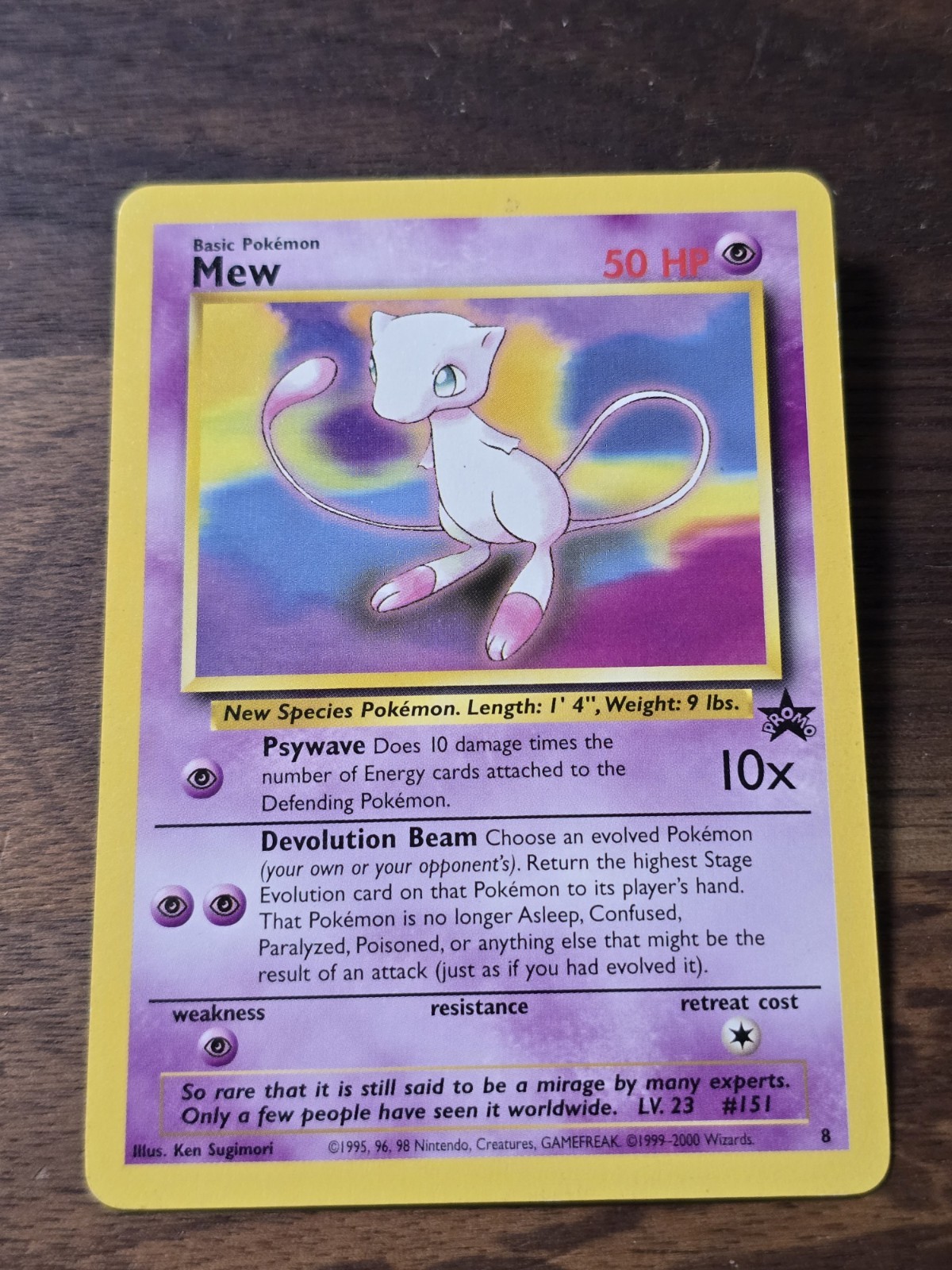 Mew 1999 Pokemon Maghi Stella Nera Promo #8