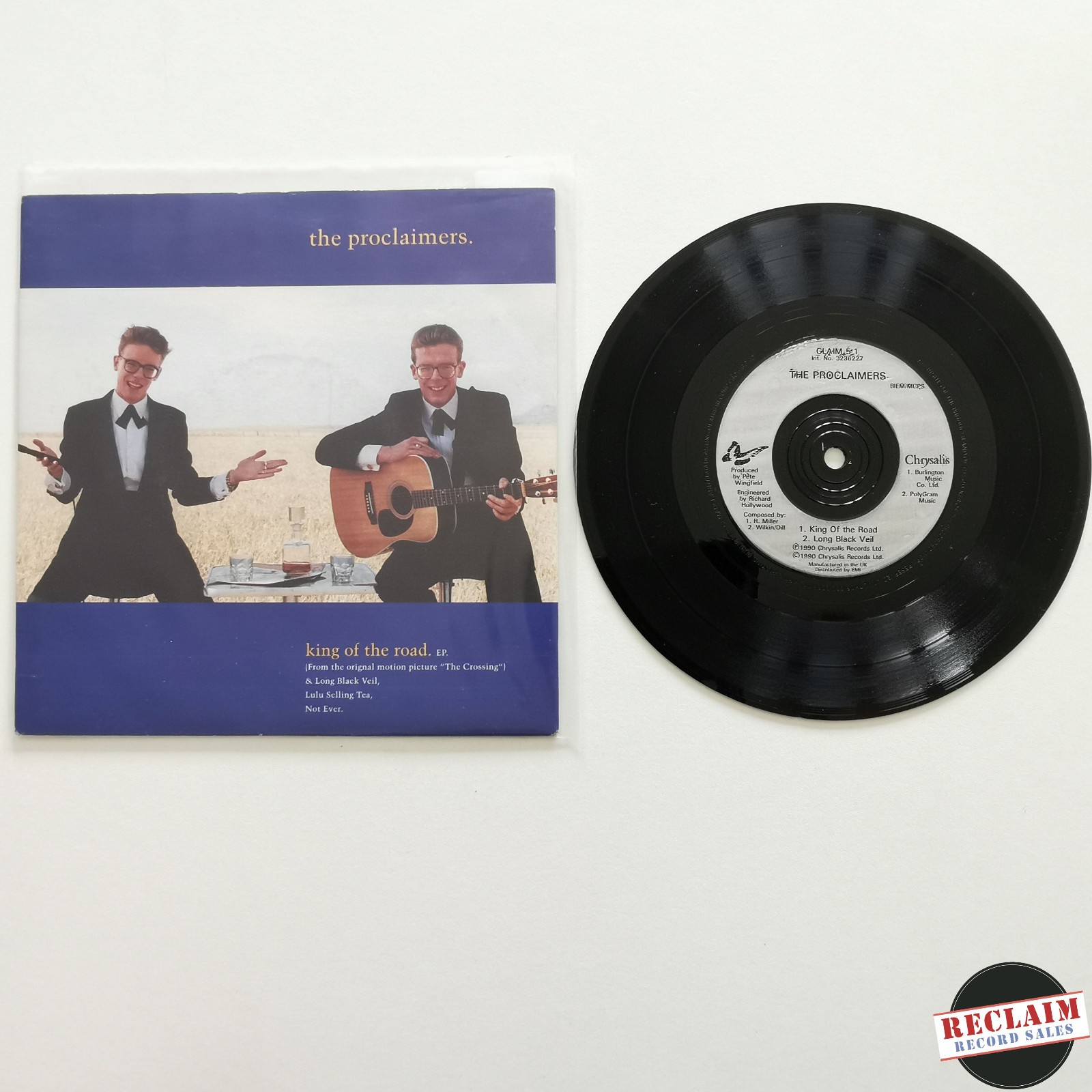 the proclaimers - king of the road 7" vinyl record VG