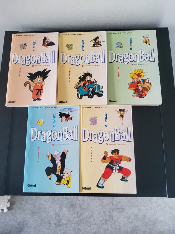 🐉Lot de 5 mangas Dragon Ball (Tomes 1, 2, 3, 4 et 10) - Édition Pastel