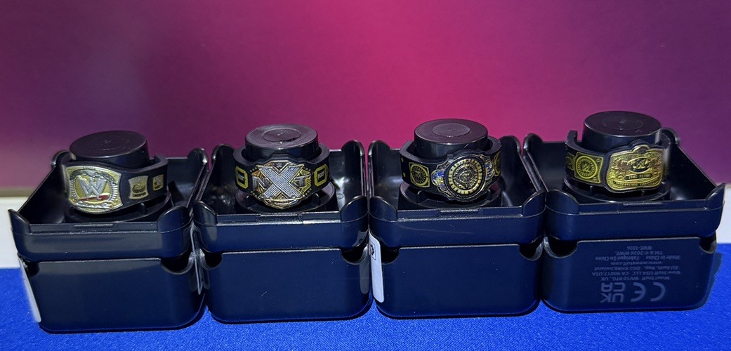 Lotto 4 cinture WWE John Cena Spinner Belt Mini Mayhem Title Belt Dynamic Collection
