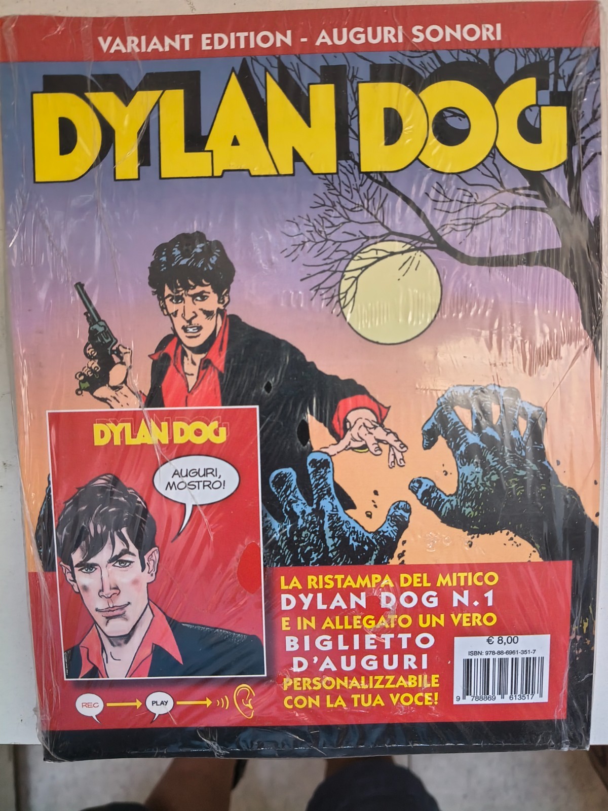 DYLAN DOG 1 Variant Edition Auguri sonori BONELLI Nuovo