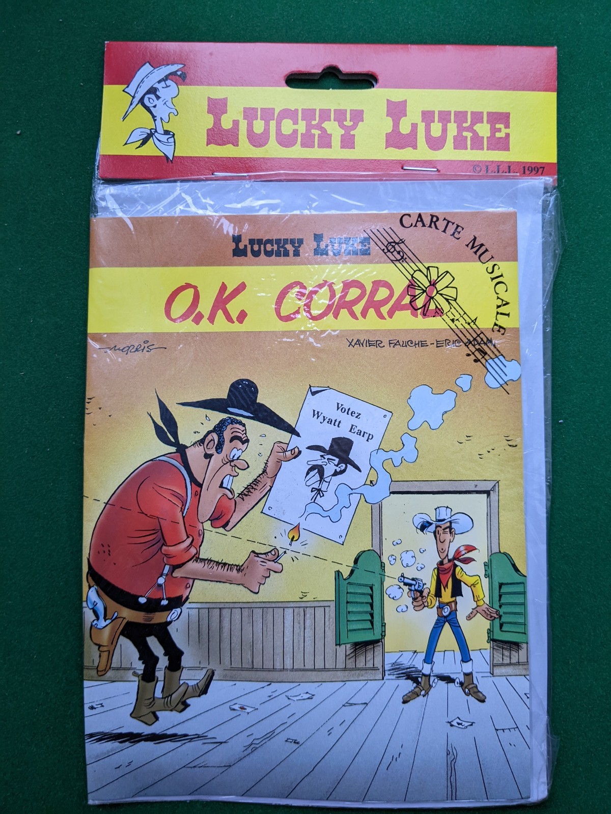 1997 BD Lucky Luke Morris Carte musicale O.K. Corral (scénario de Xavier Fauche 